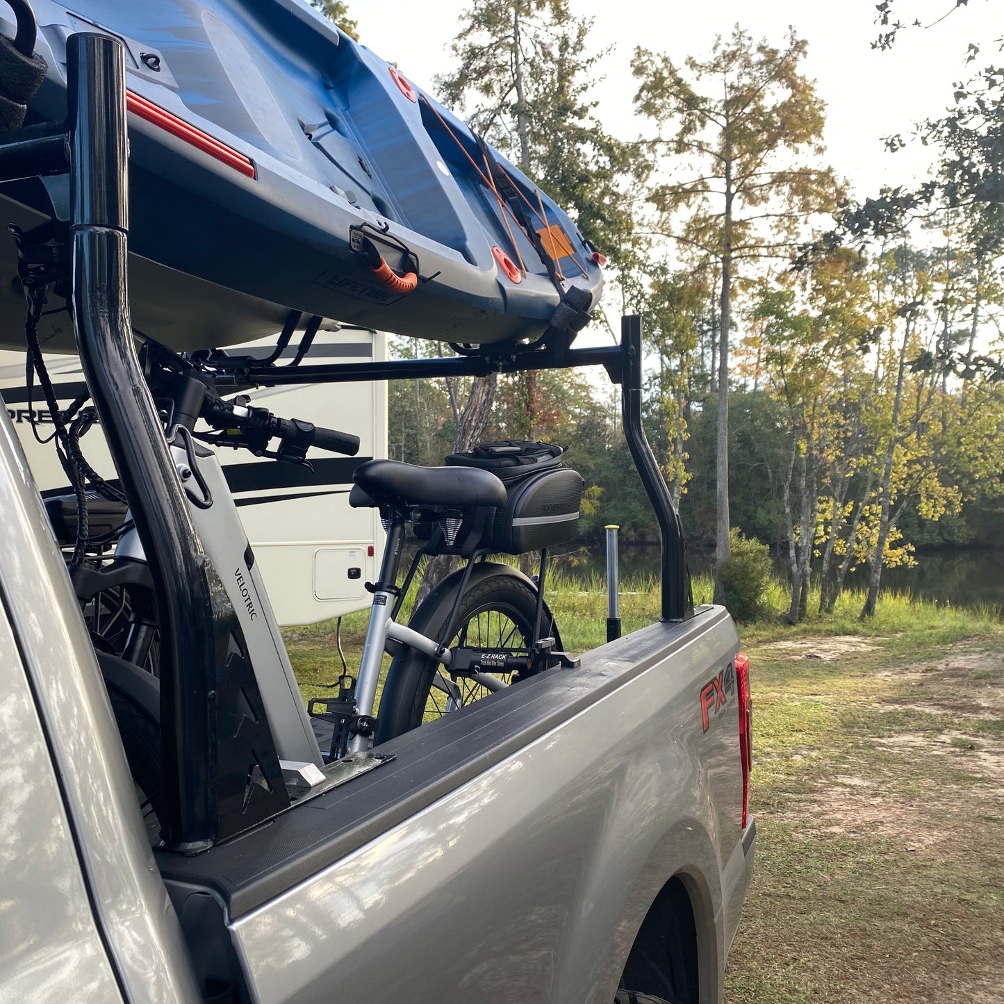 Truck Bed Bike Rack Clamp for E-Bikes (No Drill) – E-Z Rack