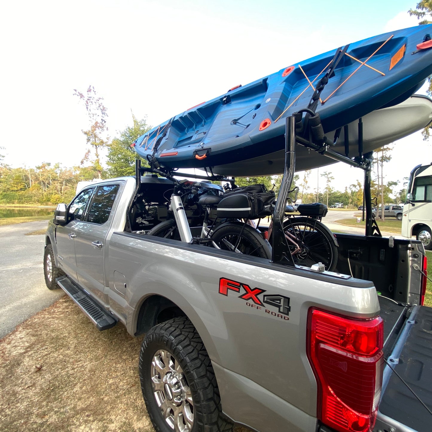 Truck Bed Bike Rack Clamp for E-Bikes (No Drill) – E-Z Rack